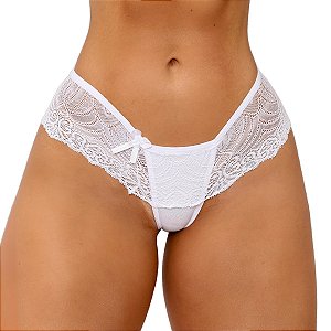 Kit com 2 Calcinhas Rendada Fio Aline Cores Variadas 082