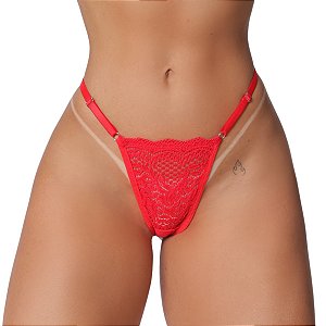 Kit com 2 Calcinhas Fio Regulagem Renda Cores Variadas