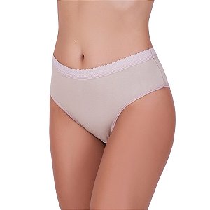 Kit com 2 Calcinhas Tanga Cós Largo Algodão Lisa Pepper Cores Variadas 007