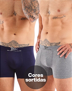 Kit C/ 2 Cuecas D Stillo Sem Costura Em Poliamida