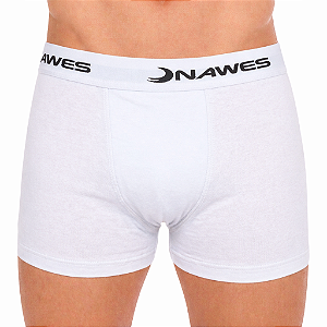 Cueca Boxer Masculina Lisa em Algodão Confortável e Respirável Nawes 07
