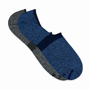 Kit C/2 Pares Meias Super Invisível Unissex Mescla Mash 207.03