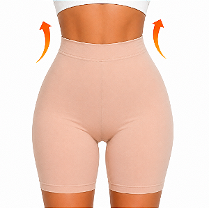 Short Segunda Pele Alta Compressão Feminino Modelador Academia Princesa Catarina Ref 017