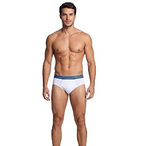 TESTE Kit c/ 2 Cuecas Slip Algodão com Elastano Ref.: 524-088 Lupo