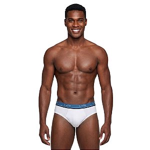 TESTE Cueca Slip Algodão com Elastano Ref.: 524-002 Lupo