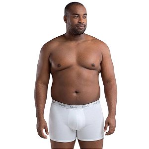 TESTE Kit c/2 Cuecas Boxer Plus Size Algodão Cotton REF 110.18 Mash