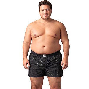 Cueca Samba Canção Plus Size Poliéster com Elastano Estampa Sortida Ref.21 Somellos