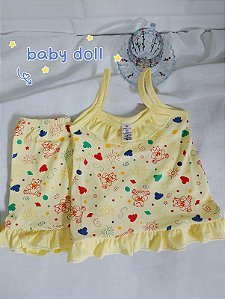 Pijama de algodão ( baby Doll)