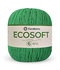 Fio EuroRoma Ecosoft 8/12 - Cor Verde Bandeira | n°6: Sua Escolha para Amigurumis, Moda e Decoração