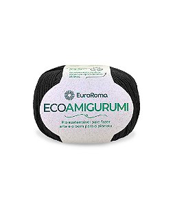 Fio Ecoamigurumi da EuroRoma - Cor Preto