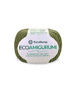 Fio Ecoamigurumi da EuroRoma - Cor Verde Militar