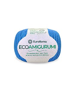 Fio Ecoamigurumi da EuroRoma - Cor Azul Piscina