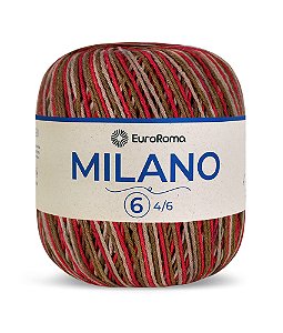 Novelo Milano EuroRoma  - Maça Do Amor- Fio Sustentável de Algodão Reciclado | 400g