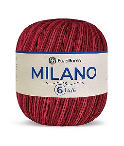 Novelo Milano EuroRoma  - Cerejeira- Fio Sustentável de Algodão Reciclado | 400g