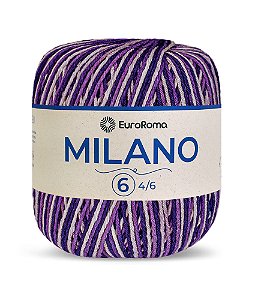 Novelo Milano EuroRoma  - Roxo - Fio Sustentável de Algodão Reciclado | 400g