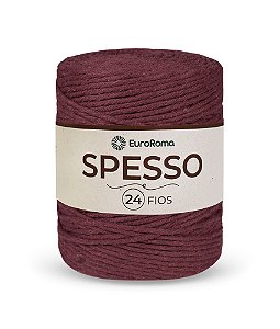 Barbante Spesso 24 Fios - Bordô - EuroRoma - 1kg | Para Crochê, Tricô, Tear, Macramê e Artesanato