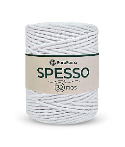 Barbante Spesso 32 Fios - EuroRoma - 1kg - Cor Branco