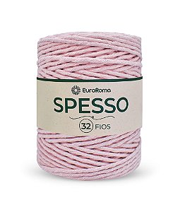 Barbante Spesso 32 Fios - EuroRoma - 1kg - Cor Rosa Bebê