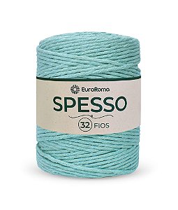 Barbante Spesso 32 Fios - EuroRoma - 1kg - Cor Verde Água Claro
