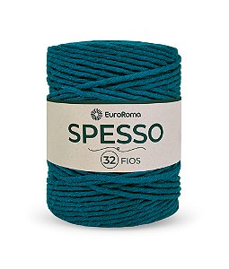 Barbante Spesso 32 Fios - EuroRoma - 1kg - Cor Azul Petróleo