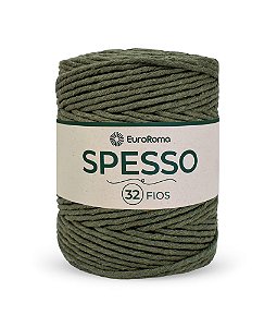 Barbante Spesso 32 Fios - EuroRoma - 1kg - Cor Verde Militar