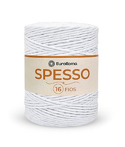 Barbante Spesso 16 Fios - EuroRoma - 1kg - Cor Branco