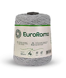 Barbante EuroRoma Colorido N°4 600g - Cor Cinza