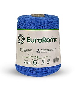 Barbante EuroRoma Colorido N°6 600g - Azul Royal