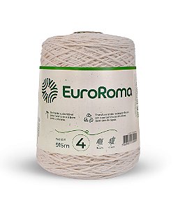 Barbante EuroRoma N°4 600g - Cor Cru