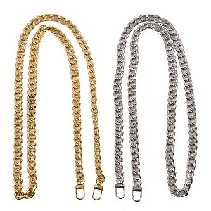 Alça de Bolsa Metal Corrente Grossa120cm - Círculo