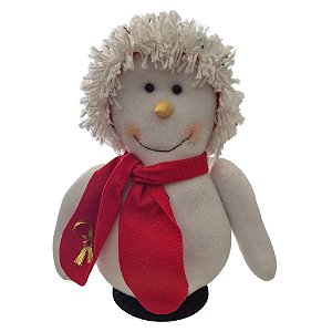 Boneco de Neve Grande em Soft e Feltro - Decoração de Natal