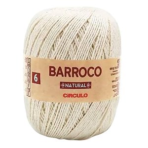 Barbante Barroco Natural Cru N°6 – 400g
