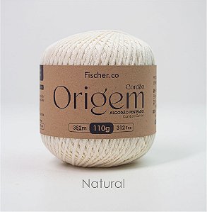 Fio Origem Fischer Algodão Penteado 110g – Cru