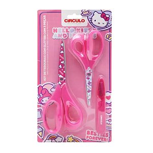 Kit de Tesouras Hello Kitty Circulo com 03 Und