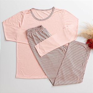 PIJAMA LONGO ROSA PÓ