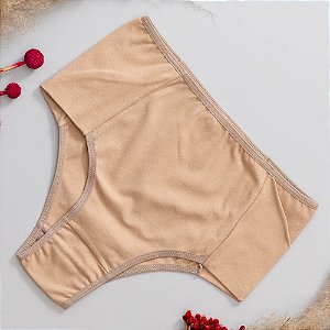 Calcinha Cintura Alta Lateral Dupla Em Cotton