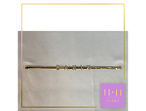 PULSEIRA LETRINHAS PRATA 950 COM BANHO DE OURO