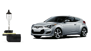 Lâmpada H27 ORIGINAL p/ Farol Hyundai Veloster 2012 2013 - Neblina, Milha, Auxiliar