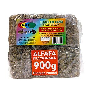 Alfafa Em Rama Fracionada Para Roedores Jaal - 900g