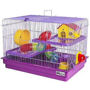 GAIOLA PARA HAMSTER BIG SPACE LILÁS
