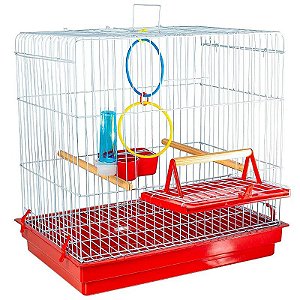 GAIOLA PARA CALOPSITA CONFORT VERMELHA