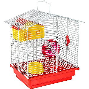 Gaiola Hamster 2 Andares Aramado Desmontável