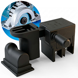 Interruptor (gatilho) Para Serra Mármore Makita + Capa Protetora 4100nh mcc400 4100ns mt410 4100h