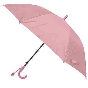 Guarda-chuva Sombrinha Rosa Automático Infantil Proteção 55cm