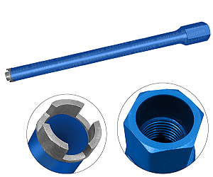 Broca 32mm X 450mm 1.1/4 Serra Copo Coroa Diamantada para perfuratriz