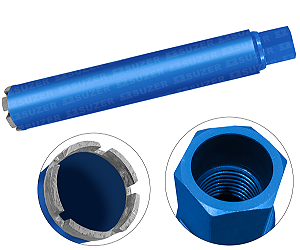 Broca  56mm X 450mm 1.1/4 Serra Copo Coroa Diamantada para perfuratriz