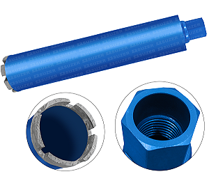 Broca 83mm X 450mm 1.1/4 Serra Copo Coroa Diamantada Perfuratriz