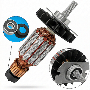 Induzido Completo Do Martelete 820w Bosch Gbh 2-24d 127v