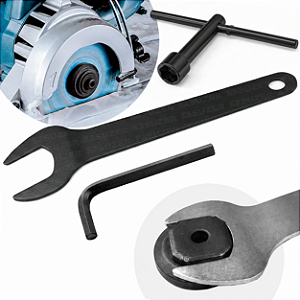 Kit 2 Chaves Prender Disco Serra Mármore Flange Makita 4100