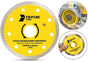 Disco Diamantado Continuo Serra Mármore 110mmx20mm Mármore